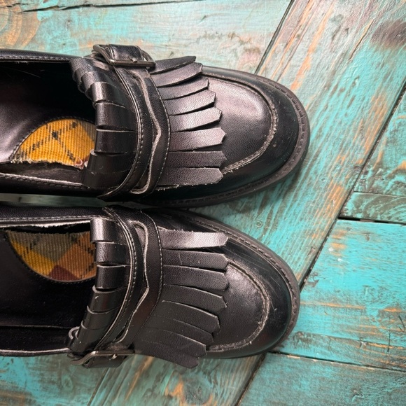Vintage 725 Originals Black Chunky Heeled Loafers Size 9 - Picture 14 of 15